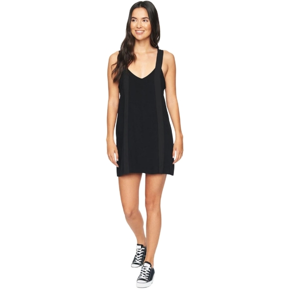 HURLEY "JENNA" Mini Tank Style Shift Dress, Size Small, Black - Picture 1 of 10